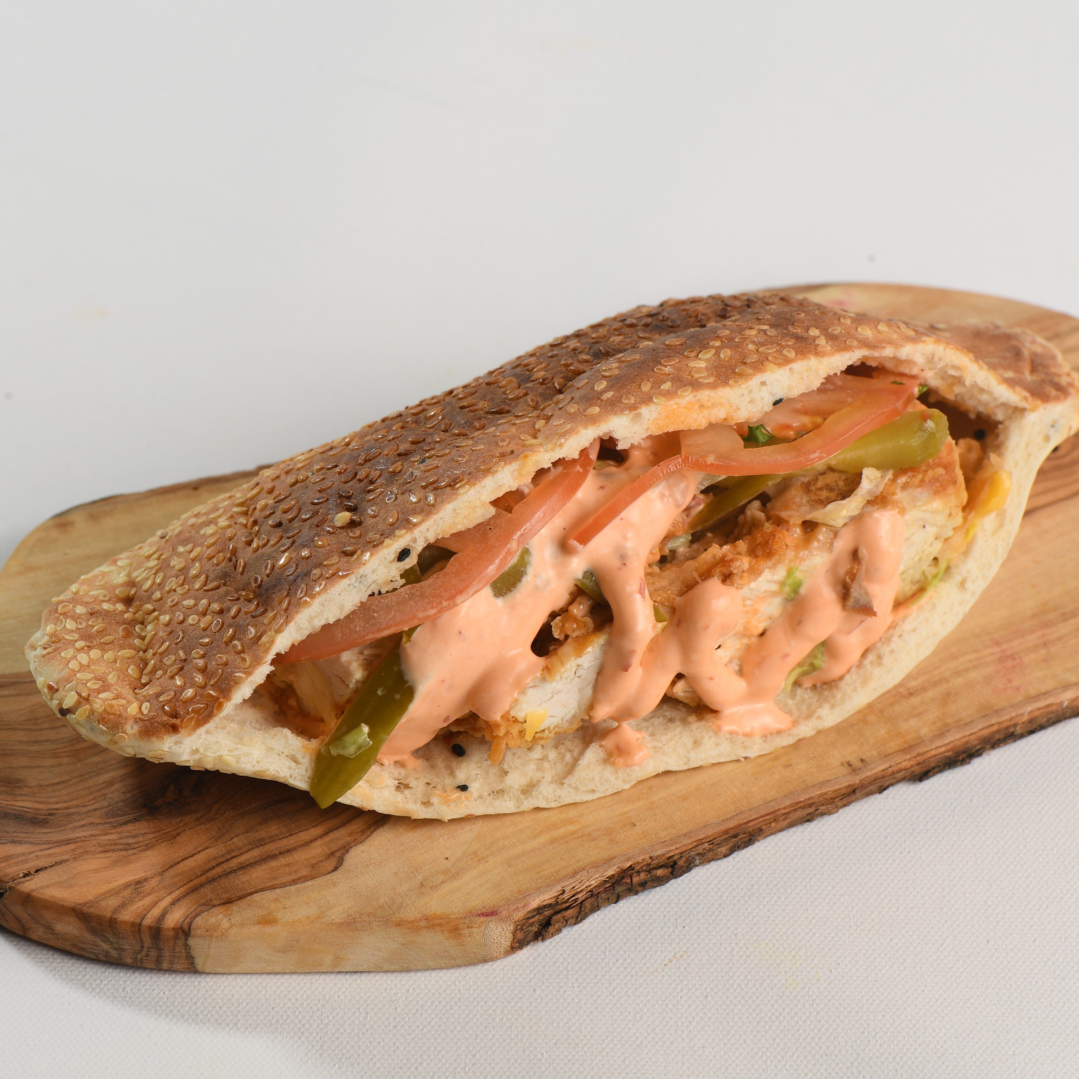 Sesame Zinger Sandwich.
