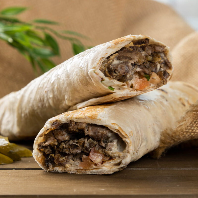 Steak Shawarma Sandwich Wrap